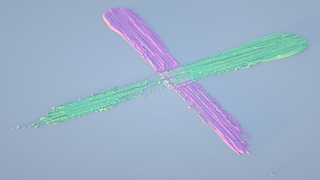 Paint Smear 5 3D Model .c4d .max .obj .3ds .fbx .stl .blend 