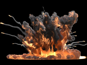 Carpet Bomb VDB Modèle 3D