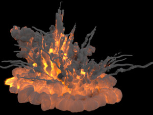 Carpet Bomb VDB Modèle 3D