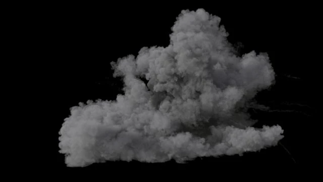 Smoke Plume VDB 3D Model .c4d .max .obj .3ds .fbx .stl .blend 