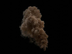 Wysoki dym VDB Model 3D