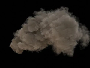 Wysoki dym VDB Model 3D