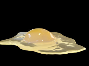 Raw Egg 3D Model