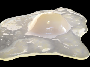Cooked Egg 3D Model