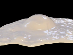 Cooked Egg 3D Model