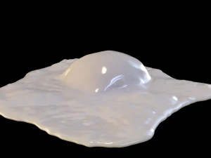 Cooked Egg 3D Model