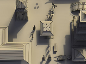 Low Poly Traditional Japanese Town 3D 模型