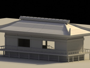 Low Poly Traditional Japanese House 3 3D Модель