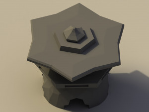 Low Poly Japanese Toro 3D Model
