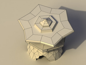Low Poly Japanese Toro 3D Model