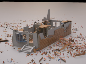 Ruined Villa Modèle 3D