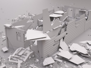Ruined Villa Modèle 3D