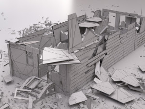 Ruined Villa Modèle 3D