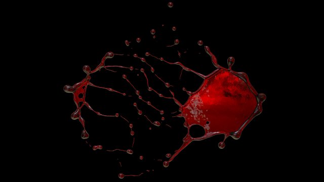 Thin Liquid Model 3D .c4d .max .obj .3ds .fbx .stl .blend 
