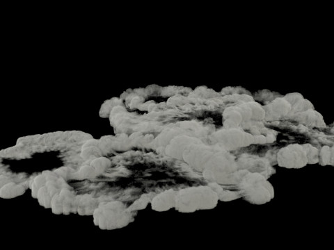 Ground Smoke 1 VDB Modèle 3D