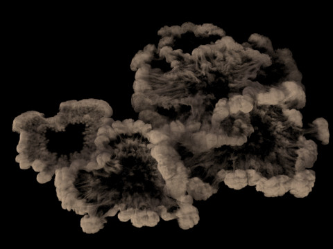 Ground Smoke 1 VDB Modèle 3D