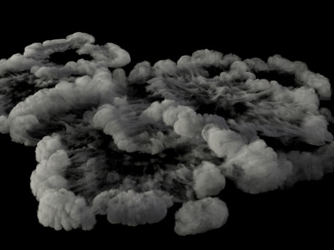 Ground Smoke 1 VDB Modèle 3D