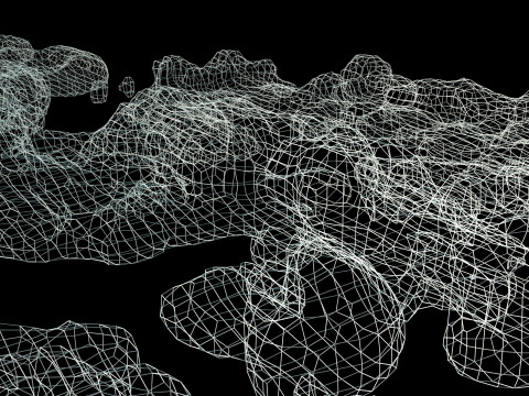 Ground Smoke 1 VDB Modèle 3D