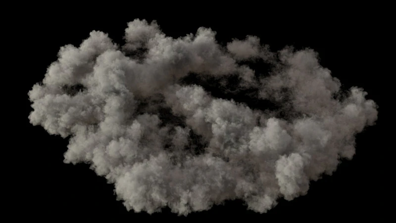 Ground Smoke 2 VDB 3D Model .c4d .max .obj .3ds .fbx .stl .blend 