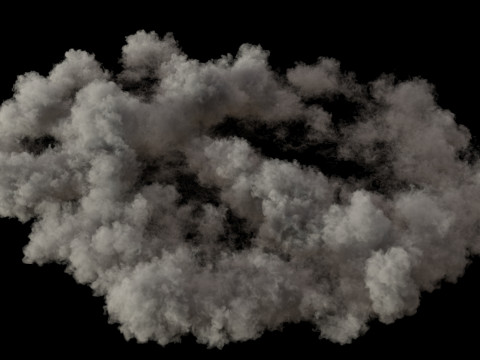 Ground Smoke 2 VDB 3D Model