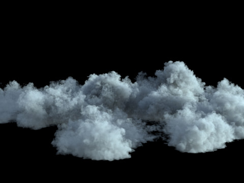 Ground Smoke 2 VDB 3Dモデル