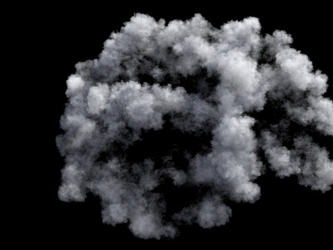 Ground Smoke 2 VDB 3Dモデル