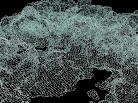 Ground Smoke 2 VDB 3D Model