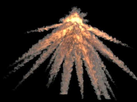 M&ouml;rserexplosion 1 VDB 3D Modell