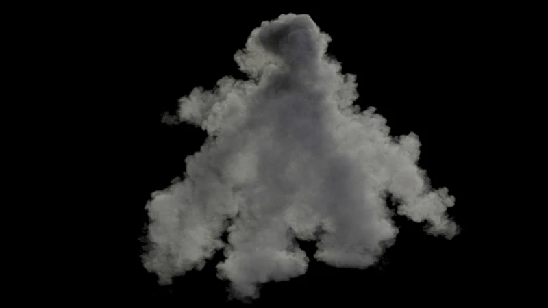 Mortar Explosion 2 VDB 3D Model .c4d .max .obj .3ds .fbx .stl .blend 