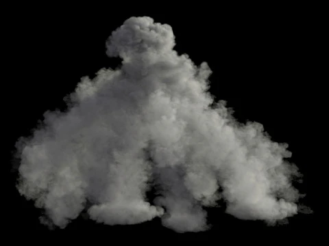 Mortar Explosion 2 VDB 3D Model