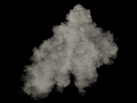 Mortar Explosion 2 VDB 3D Model