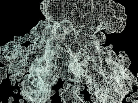 Mortar Explosion 2 VDB 3D Model