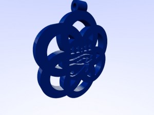 horus eye - om - 1111 on flower of life pendant Modelo de Impressão 3D