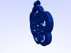 horus eye - om - 1111 on flower of life pendant 3D Print Model