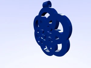 horus eye - om - 1111 on flower of life pendant 3D Print Model