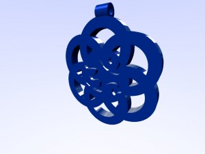 horus eye - om - 1111 on flower of life pendant Modelo de Impressão 3D
