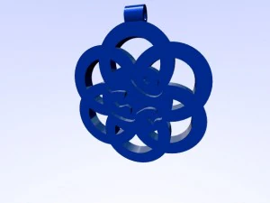 horus eye - om - 1111 on flower of life pendant 3D Print Model