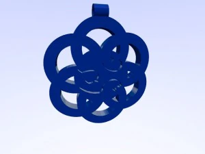 horus eye - om - 1111 on flower of life pendant 3D Print Model