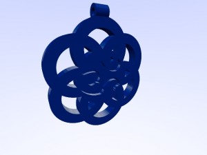 horus eye - om - 1111 on flower of life pendant Modelo de Impressão 3D