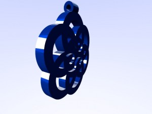 horus eye - om - 1111 on flower of life pendant Modelo de Impressão 3D