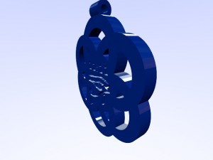 horus eye - om - 1111 on flower of life pendant Modelo de Impressão 3D