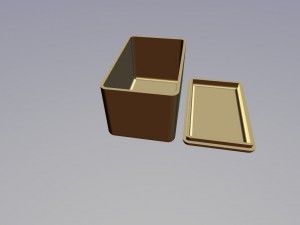 golden ratio box Model do druku 3D