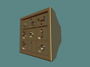 magic square ring Model Cetak 3D
