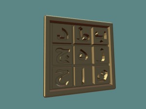 magic square ring Model Cetak 3D