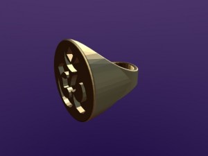 round aum ring Modèle 3D