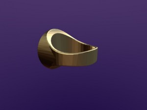round aum ring 3D Model