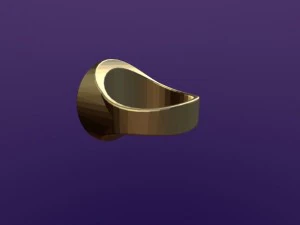 anello rotondo aum Modello 3D
