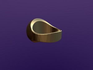 round aum ring 3D Model