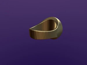 anello rotondo aum Modello 3D