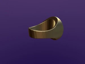 anello rotondo aum Modello 3D